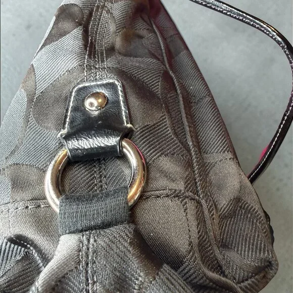 Coach Kyra Signature Black Jacquard Messenger Crossbody Bag F16553 - Picture 11 of 13